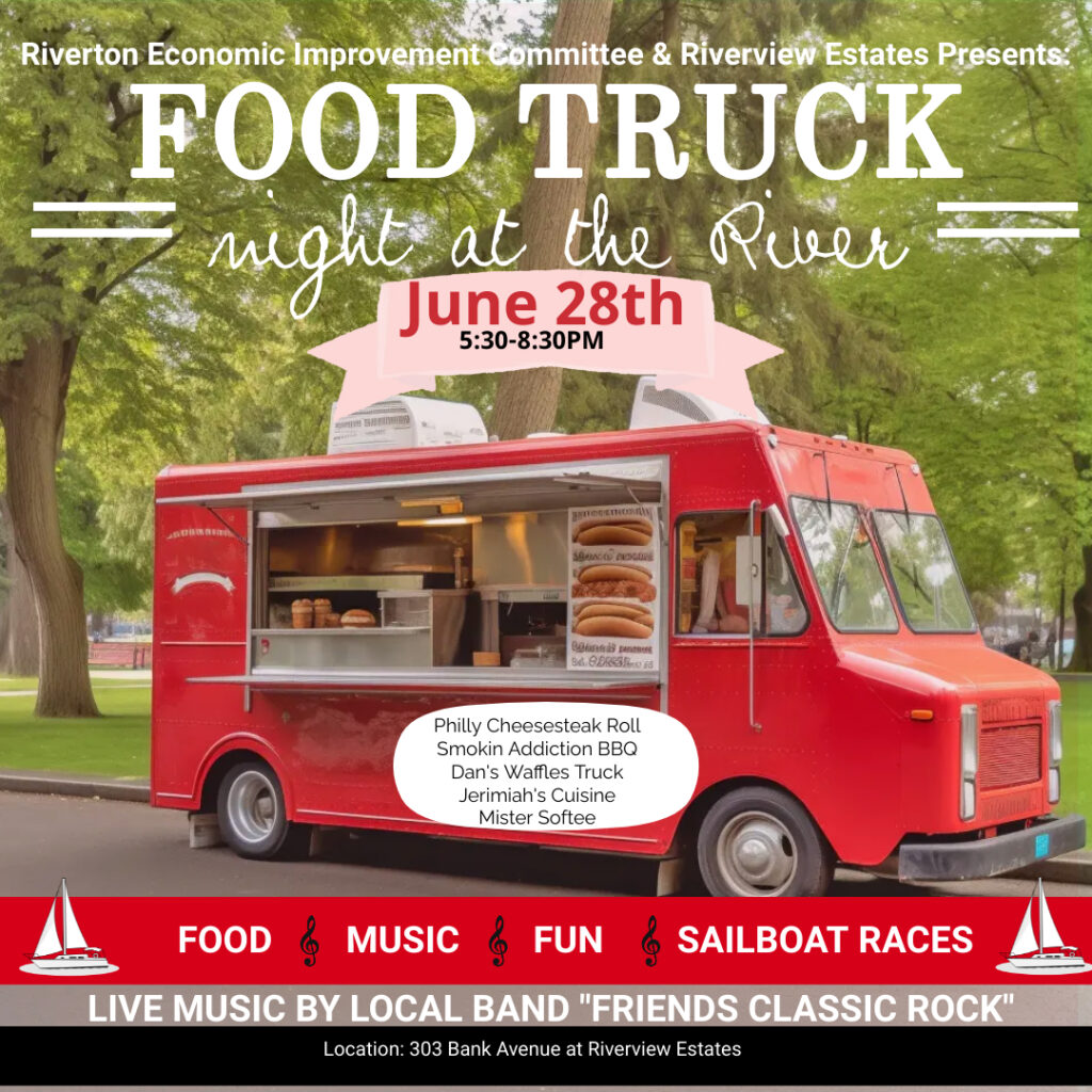 Food Truck Night Wednesday 6/28 New Location on the River at Riverview